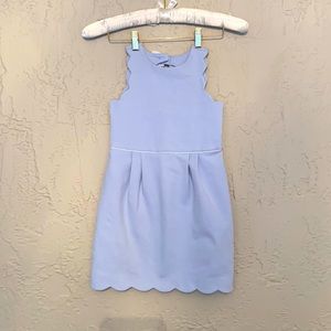 Janie and Jack Sky Blue Scalloped Dress